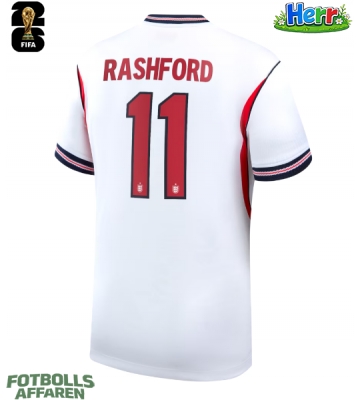 England Marcus Rashford #11 Hemmatröja VM 2026 Kortärmad